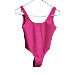 Bozzolo one piece swimsuit color pink size small